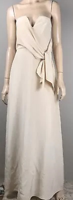 Zimmermann Ivory Strapless Silk Maxi Dress - Size 1 (AU Size 10) • $50