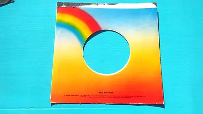 Mci Rainbow Record Sleeve Only (1) No Vinyl 45 Rpm L@k! • $1.95
