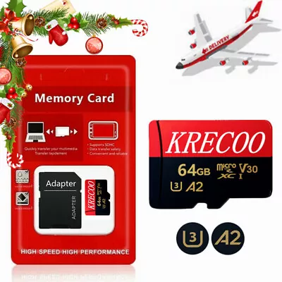 Ultra Micro SD Memory Card 64GB Class 10 TF 4K U3 Camera Drone For Dash Cam • $15.96