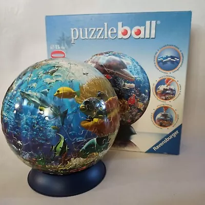 Ravensburger Ocean World PUZZLEBALL 240 Pieces 6 Inch 15cm Globe No. 11 012 4 3D • $17.99