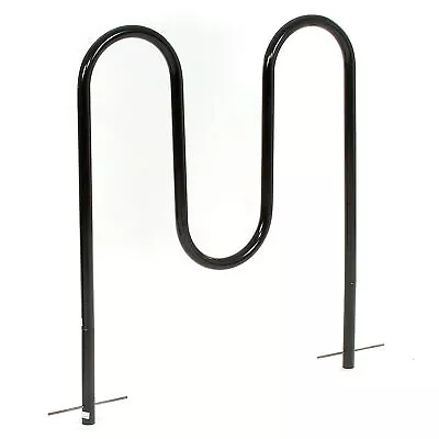 Wave Bike Rack Black Below Ground Mount 5-Bike Capacity • $145.50