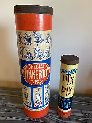 Vintage - Tinkertoy- Windlass Drive #96175 And PIX PIX Pick-up Sticks • $20