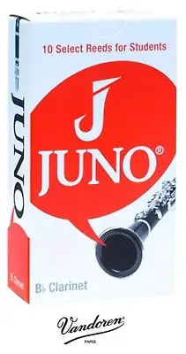 VANDOREN JUNO Bb CLARINET REEDS - 10 PER BOX • $26.99