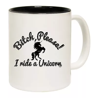 Please I Ride A Unicorn GIFT BOXED Funny Mugs Novelty Coffee Mug Cup • $21.95