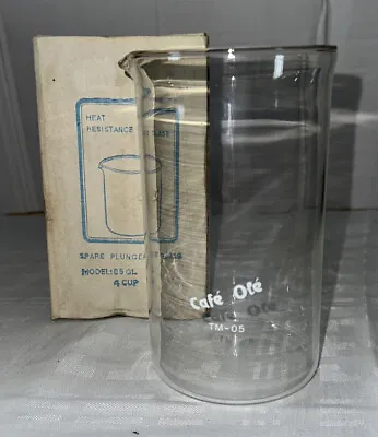 Cafe Ole Cafetiere Spare Glass 50CL Plunger Coffee Maker 4 Cup French Press TM05 • £7.99