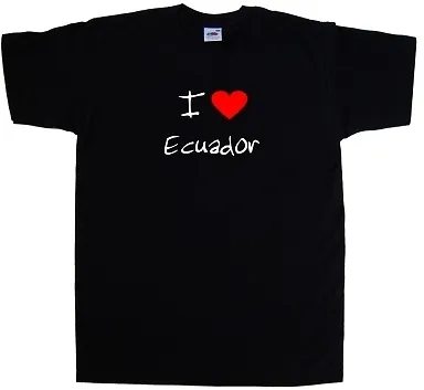 I Love Heart Ecuador T-Shirt • $11.18