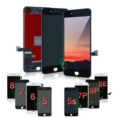 For IPhone 8 7 6 Plus 5 SE LCD Touch Screen Replacement Digitizer Display Black • £10.99
