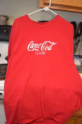 Vintage Cape Cod Classic T-Shirt In Red XL  By Cuffy's Of Cape Cod • $5.99