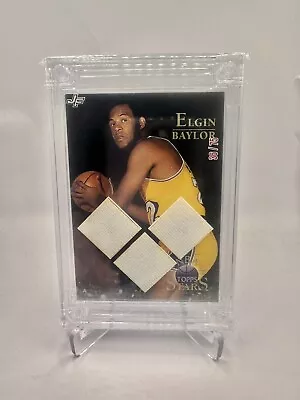 2022-23 Jersey Fusion Basketball Elgin Baylor Triple Game Worn Patch /75 SS • $0.99