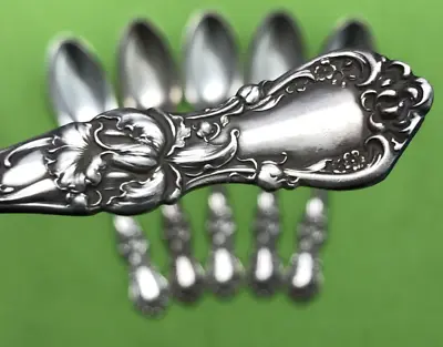 Set Of 6 Silverplated Teaspoons Tsp 1902 FLORAL 1835 R Wallace No Mono • $40