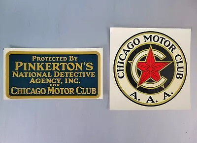 Vintage 1950’s / 60’s Chicago Motor Club / AAA DECAL And Pinkerington Decal • $12.95