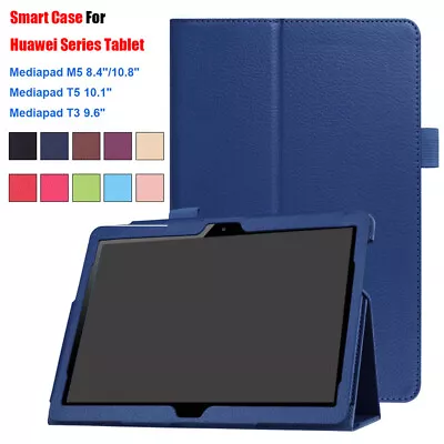 Ultra Slim Smart Folding Case Cover For Huawei Media Pad M5 8.4/10.8 T3 T5 10. • £11.02