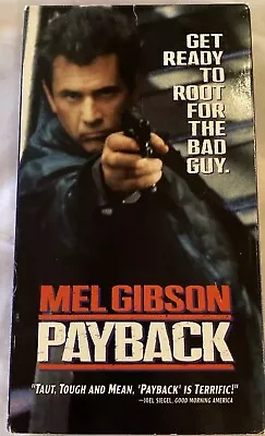 Payback VHS 1999 Mel Gibson Former Hollywood Video Rental • $1.25