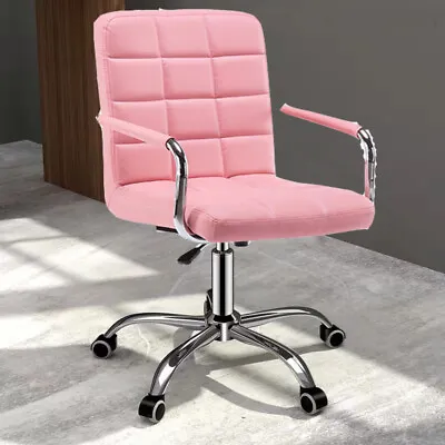 $89.66 • Buy Home Office Chair Leather Computer Desk Chair With Arms Back Support Work Study