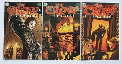 James O'Barr's The Crow: City Of Angels #1 To 3 Set Kitchen Sink 1996 FN+ 6.5 • £29.99