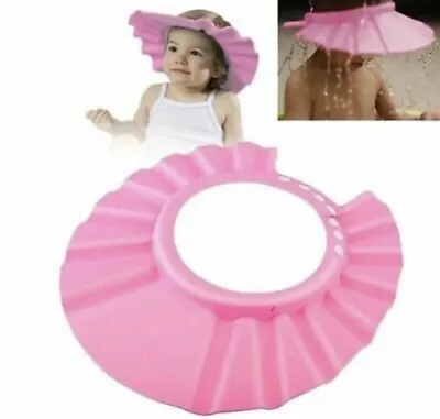 £5.70 • Buy Baby Kids Child Shower Cap For Hair Wash Bath Soft Waterproof Protect Shield Hat