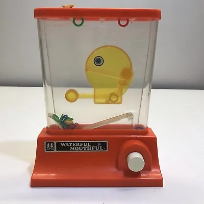 Vintage 1976 TOMY Waterful Mouthful Toy 1970s Pac Man Shape Water Game No Plug • $37.46