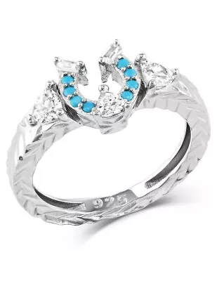 Montana Silversmiths Ring Womens Luck Defined Crystal Silver RG5511 • $85