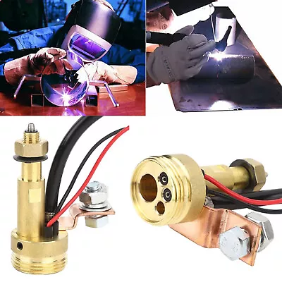 MIG Welding Panel Socket Euro Central Connector Adaptor Torch Conversion Kit NT • £14.27