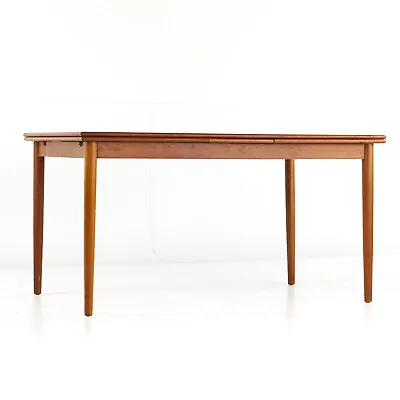 Kurt Ostervig Style Mid Century Teak Hidden Leaf Dining Table • $3495