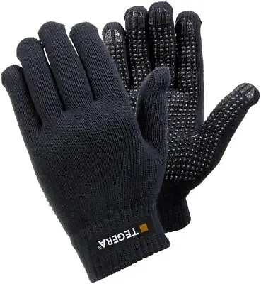 Stretch Fit Cold Store Insulation Thermal Work Gloves Safety Dot Grip Palm • £5.98