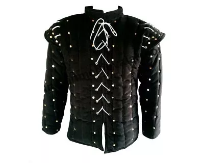 Studded Medieval Arming Doublet Jacket Functional Gambeson SCA Larp Costume Art • $132.53