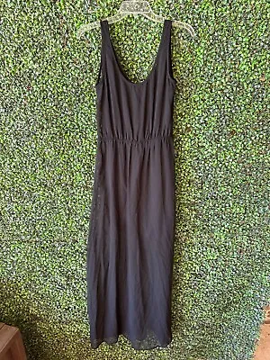 ZARA Trafalus Women's Sheer Sleeveless Dress Size Medium Black Layered And Lined • $8.99