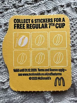 McDonald’s Coffee Sticker Collector Card • £25