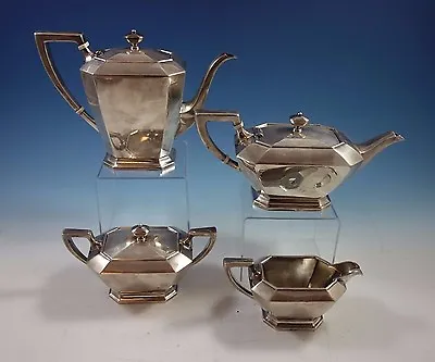 Fairfax By Durgin Gorham Sterling Silver Tea Set 4pc #04 (#1641) Fabulous! • $2515.50