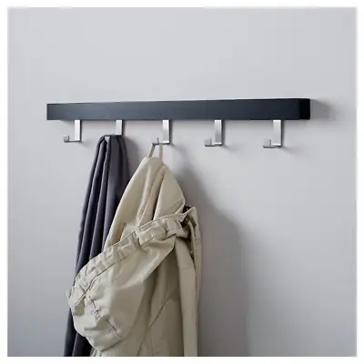 Over The Door 5 Hooks Hanger Wall Mount Rack Organizer Cloth Storage Towel Coat • £18.12