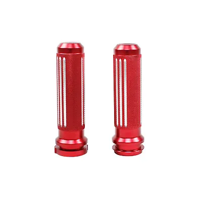 Diamond Red Hand Grips With TBW Fits Harley FXSB FXDB FXDWG FLHX FLTRX 1.0  Bar • $55.95