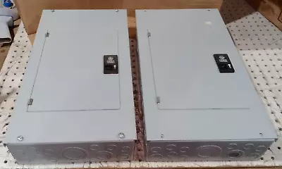 (2) Ge Powermark Tm810s1 100 Amp 16 Spot Breaker Box Load Center Or Sub Panel • $74.99