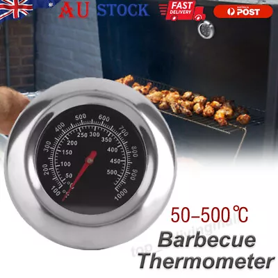 50-500℃ Barbecue Thermometer With Oven Pit Temp Gauge For BBQ Smoker And Grill • $12.23