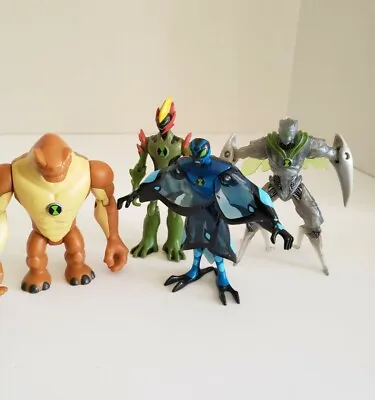 Ben 10 Alien Action Figures CN Bandai 2009 Nanomech Swampfire Humungosaur Chill • $27.99