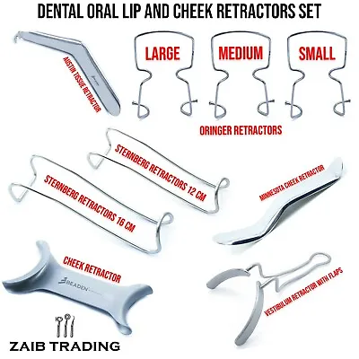 Dental Lip And Cheek Retractors Mouth Opener Stainless Metal Wire Surgical Range • £79.99