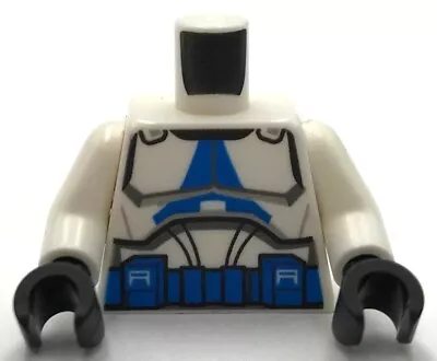 Lego New White Torso Star Wars Armor Clone Trooper W/ Blue 501st Legion Part • $5.04