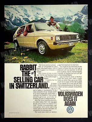 Volkswagen Rabbit Hatchback Car 1979 Trade Print Magazine Ad Poster ADVERT • $6.99