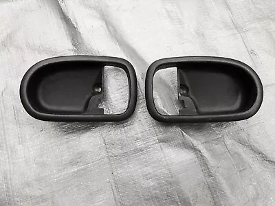 99-05 MIATA MX-5 Driver INNER DOOR HANDLE BEZEL TRIM CUP PANEL Pair Left & Right • $19.95