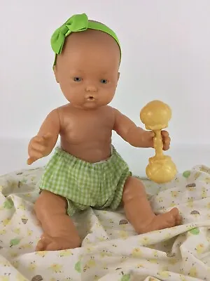 Vintage Famosa Doll Spain 1990's Nenuco Baby Girl Blue Eyes 16” Rare Anatomical • $56.28