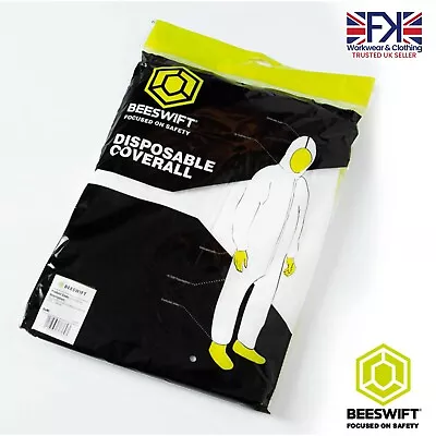£17.99 • Buy High Quality Disposable Painter Coveralls Paper Hood Boiler Suit Overalls BULK