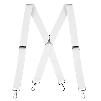 Buyless Fashion Suspenders Men - 48  Elastic Adjustable Straps 1 1/4  - X Back • $14.47