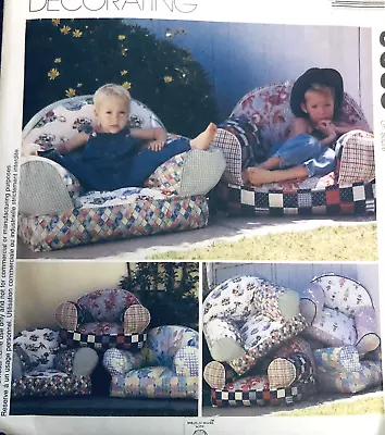 VTG` 90s McCall 9665 Kids Comfy Over Stuffed Chairs Cottagecore Home Decor  FF • $6.99