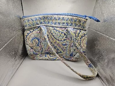 Vera Bradley Capri Blue Paisley Small Tote 12 X14  Quilted Hand/Shoulder Bag • $19.99