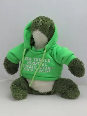 Green Sea Turtle Stuffed Plush Green Sweatshirt 10  Sea Turtle Hospital Topsail • $5