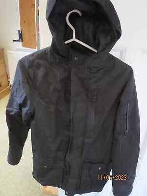 Blue Zoo Boys Black Warm Winter Coat 12-13 Years • £1.50