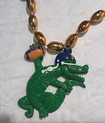 Vintage Florida Gators Football Plastic Gator Chain Necklace Souvenir Novelty • $29.99