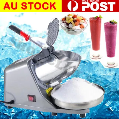 Electric Ice Crusher Shaver Commercial Machine Snow Cone Maker 85KG/H 2200R/min • $99