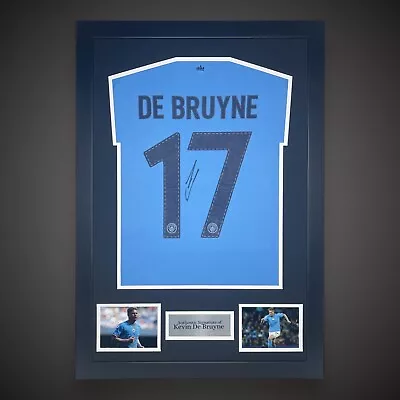 Kevin De Bruyne Manchester City Hand Signed Framed Shirt £299 With COA • £299