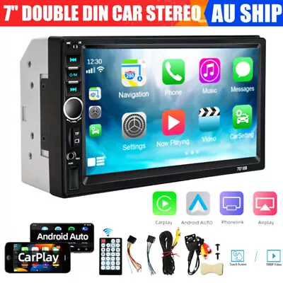 Double 2 Din Car Stereo Bluetooth Head Unit For Android Car Play Touch FM Radio • $49.99