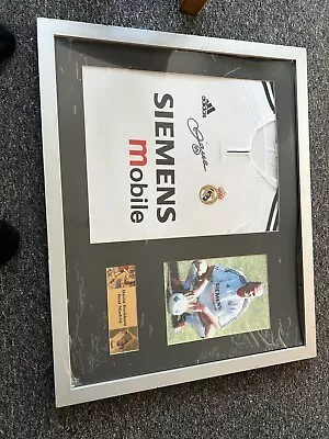 David Beckham Signed  Real Madrid Shirt With Certificate Of Authenticity Framed • £350